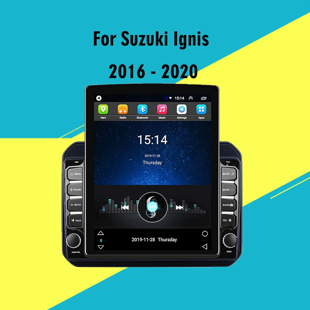 Для Suzuki Ignis 2016-2020 9 7 &quotTesla экран Автомобильный мультимедийный плеер GPS навигатор 4G