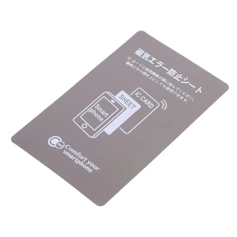 2022 New Grey Anti-Metal Magnetic NFC Sticker Paster for iphone Cell Phone Bus Access Control Card IC Card Protection Supplies best keypad door lock Access Control Systems