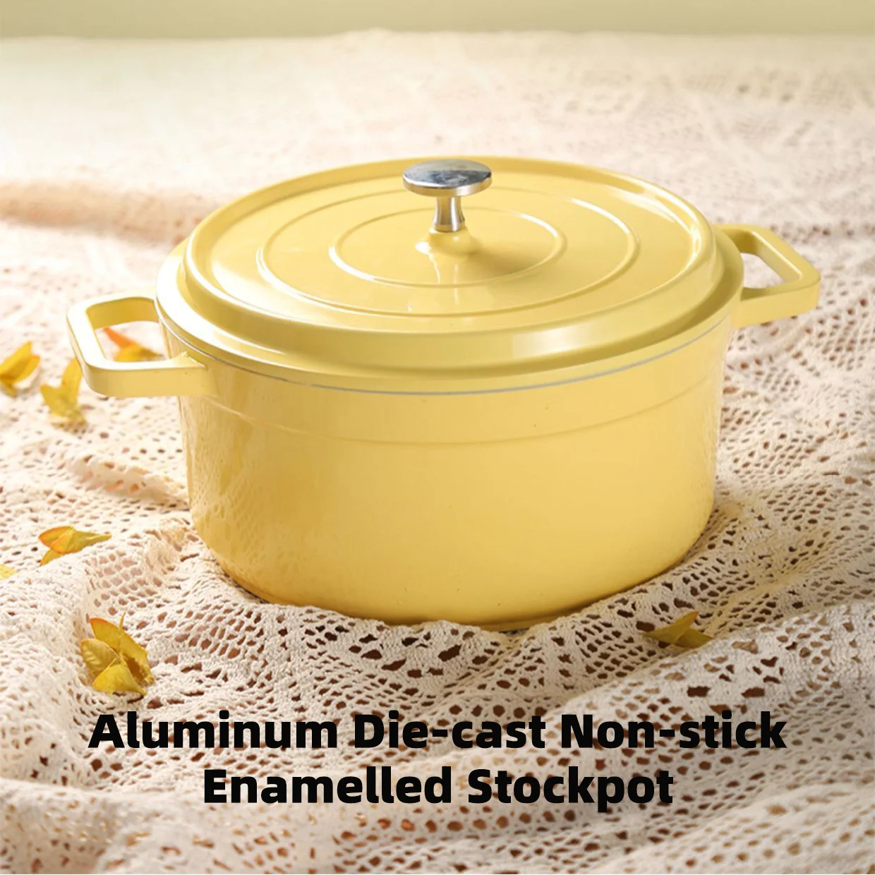 

Ceramic Enamel Stock Pot With Lid Non-stick Saucepan Casserole Nonstick Toxin Free Gather Energy Heat Preservation Gas Induction