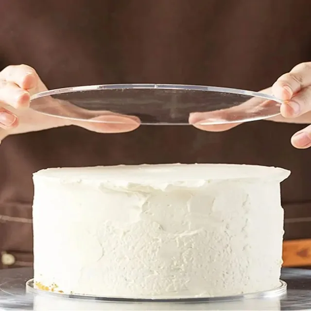 Reusable Acrylic Cake Disc Round Happy Birthday Cake Base Plate Blank Acrylic Topper For Layered Cakes Decorating Tools 3
