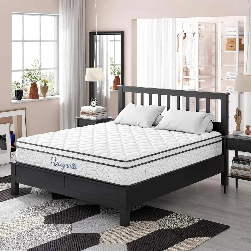 

Twin Mattress,10 Inch Hybrid Twin Size Mattress in a Box, Single Bed Mattress with Memory Foam and Pocket Spring Freight free