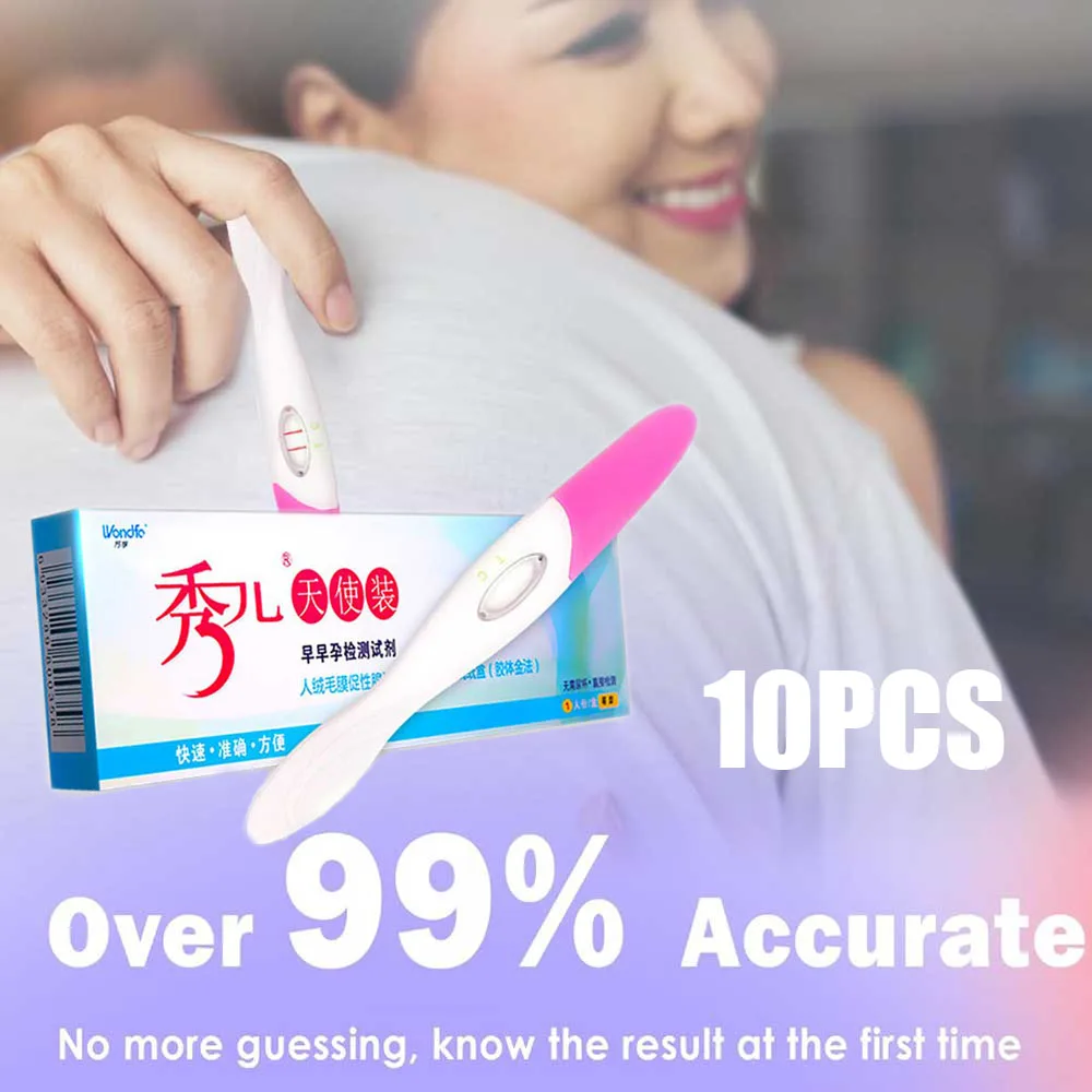 Early Pregnancy Test Strips for Women HCG Testing Kit Over 99% Accuracy Rapid Female Urine Measure Accuracy Pregnancy Check