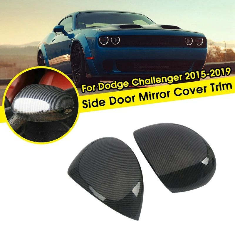 

Черная фоторамка из углеродного волокна для Dodge Challenger 2015-2019