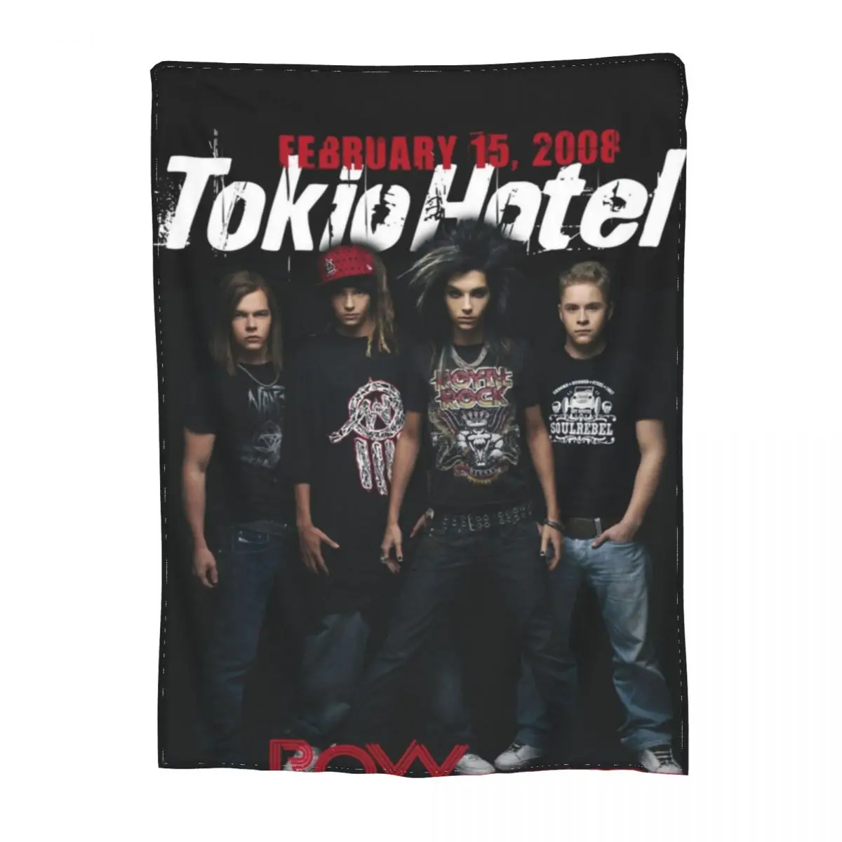 

Tokio Hotel Fanart Blankets Fleece Printed Vintage Cozy Soft Throw Blankets for Home Couch Quilt