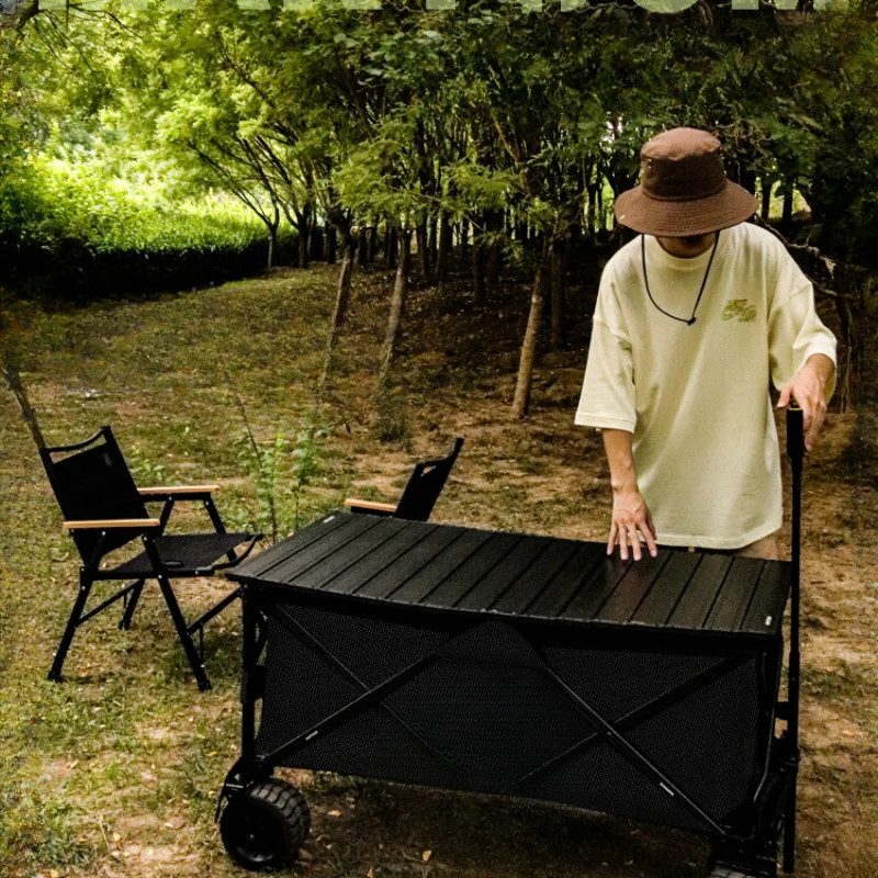 

Camping trolley aluminum alloy outdoor folding