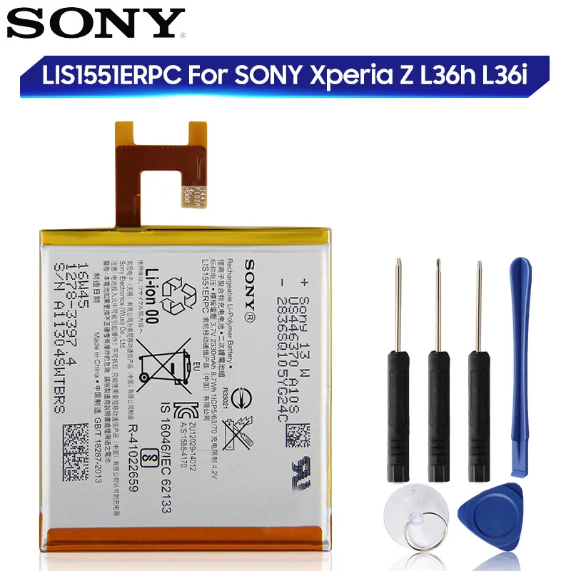 Batería Sony Xperia Z C6602 C6603 C6606 C6616 L36 L36H L36i L36T Lis 1502 ERPC 