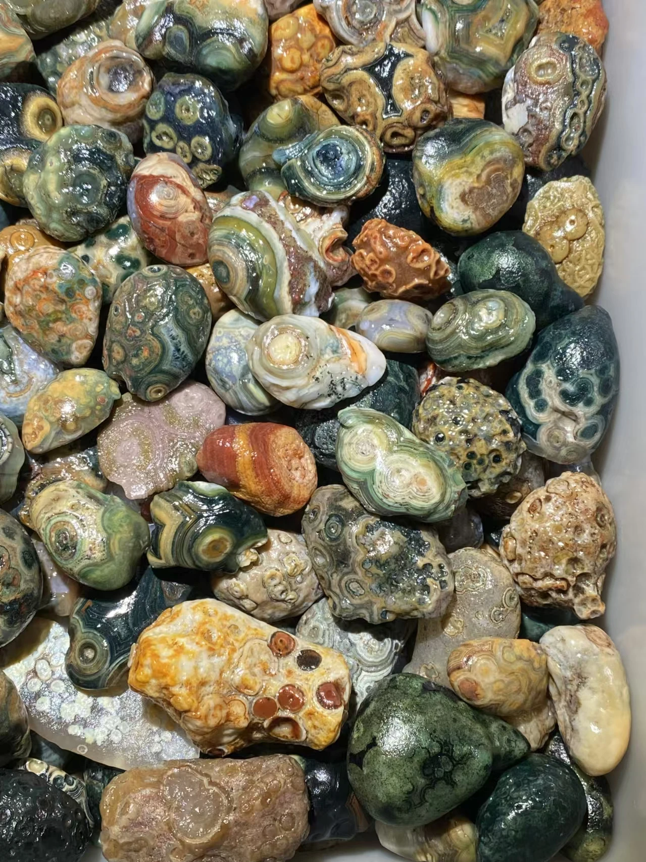 1kg/lot boutique natural Outer Mongolia surface eye stone rare precious Beautiful eye pattern diy pendant Collectibles