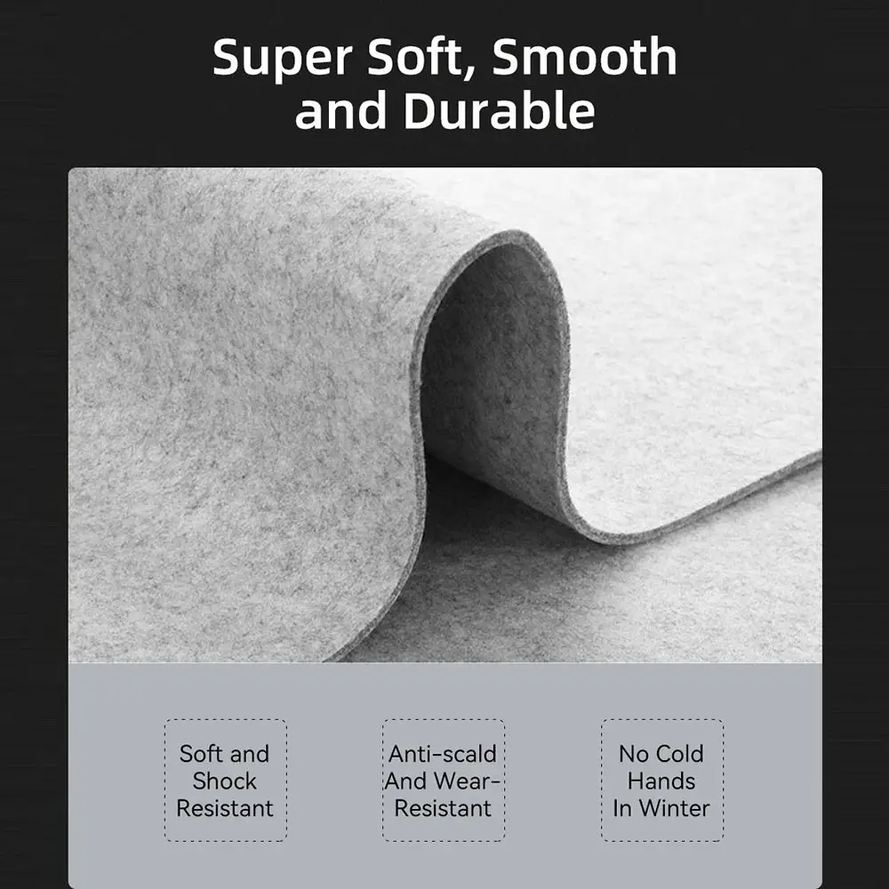 Large Wool Felt Mouse Pad Home Office Computer Desk Protector Laptop Table Mat Non-slip Keyboard Mice Mat Gaming Accessories