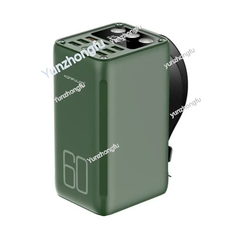 

Лидер продаж 2022, внешний аккумулятор на 60000 мач, быстрая зарядка 22,5 вт, уличный источник питания, светодиодный аварийсветильник для кемпинга и amp