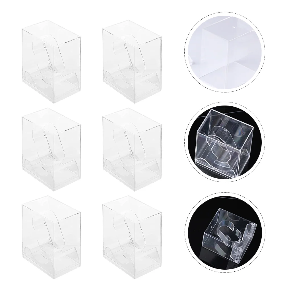 

Watch Display Stand Boxes Transparent Watch Boxes Square Watch Cases Watch Gift Boxes Display Watch Boxes