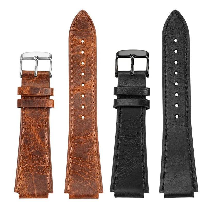 Casio Retro Leather Watch Strap for Men - Small Square, 18mm
