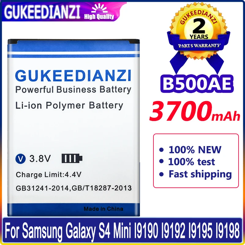 

For SAMSUNG B500AE Battery For Samsung Galaxy S4 Mini S4Mini i9192 i9195 i9190 i9198 J110 I435 I257 Bateria 3700mAh New Batterie