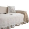 Sofa Cover Plain Color Garden Flounces Elegant Multi Functional Couch Chair Cover Thick Retro American Factory Direct Supply 5