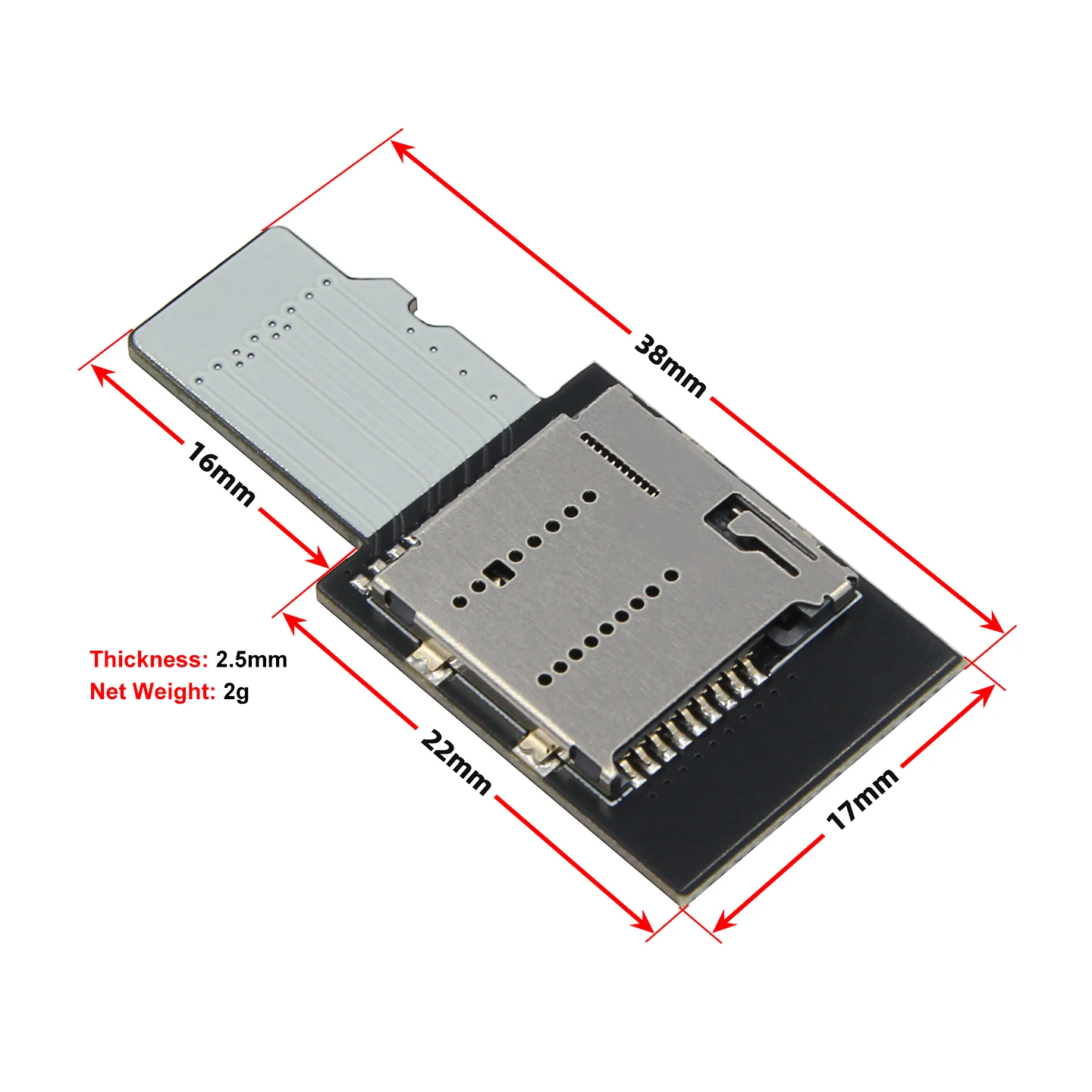 10Gbps PCB 디자인 TF 보호 카드 USH-Il 초고속 마이크로SD 재킷 어댑터 카드 비디오 외부 메모리 카드용