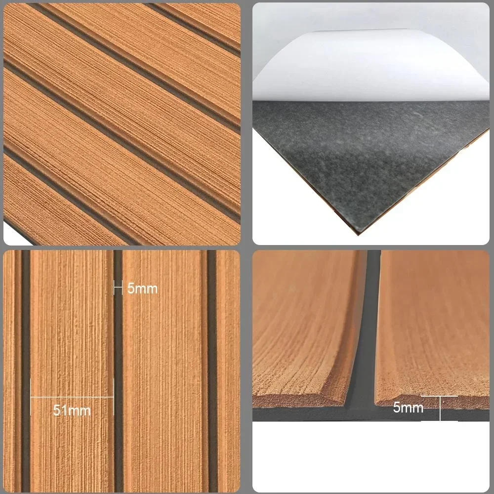 240*60*0.5cm Self Adhesive EVA Foam Teak Sheet Mat Decking Car Boat Sea Swim Yacht Synthetic Marine Acessories Cozy Flooring Pad marine accessories marine hardware boat deck mat