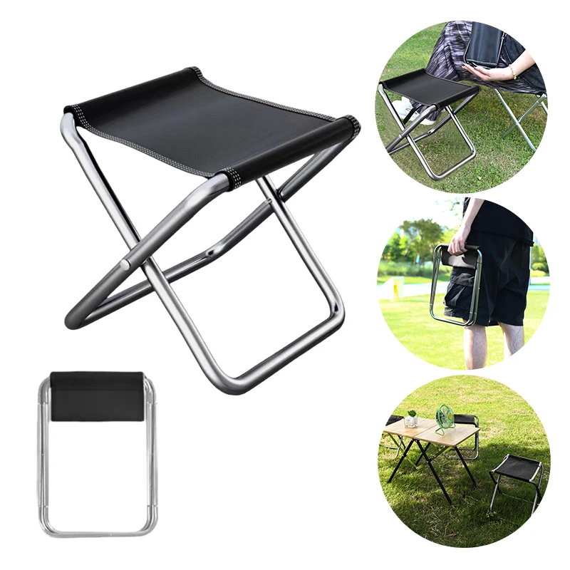Portable Folding Stools Outdoor Fishing Chairs Camping chairs Travel stools Queuing Benches folding portable chair folding chair retractable stool breathable chair camping chair foot pads