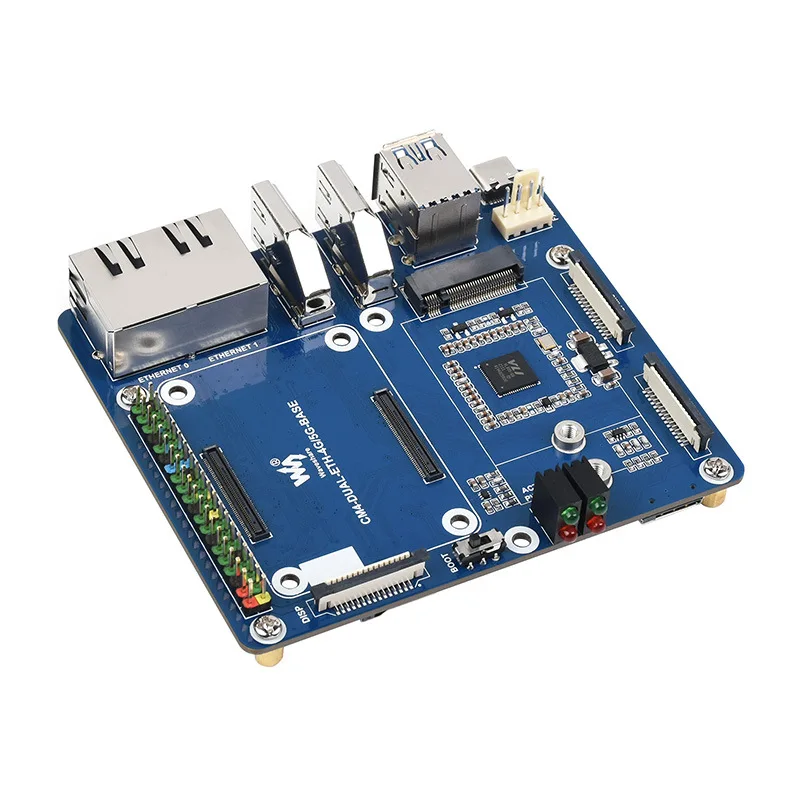 

Compute Module 4 Raspberry Pi CM4 Dual Gigabit Ethernet Port 5G/4G Expansion Board USB3.0 Internet of Things