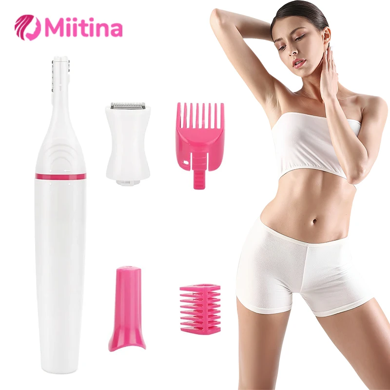 5 In 1 Body Hair Remover Epilator Electric Razor Clipper Shaver Trimmer Women Armpit Bikini Hair Leg Pubic Hairs Trimmer electric shaver body hair trimmer hair removal epilator