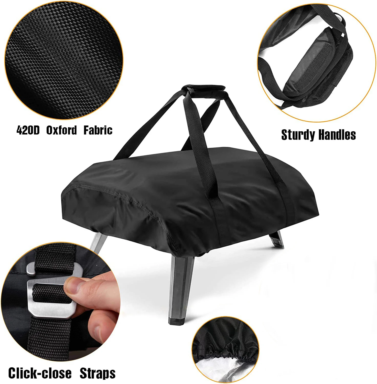 Pizza Oven Cover Ooni Koda 12inch and 16 inch Pizza Oven Cover Waterproof Dustproof Oven Cover Outdoor Pizza Accessories Oxford Fabric