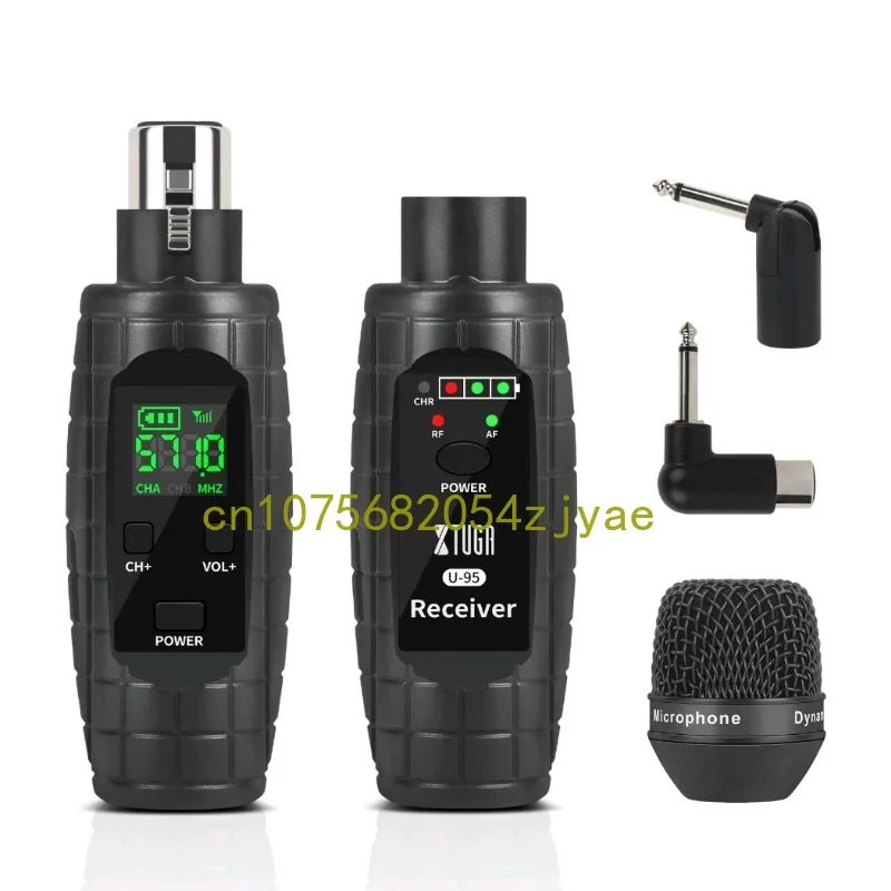 

XTUGA Wired to Wireless Microphone Microphone Grenade System Condenser/Dynamic Microphone supports 48V power supply U-95