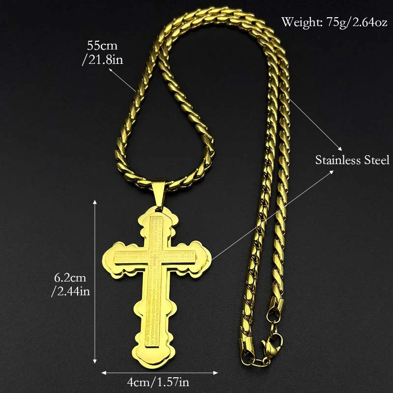 Double Cross Bible Pendant 6