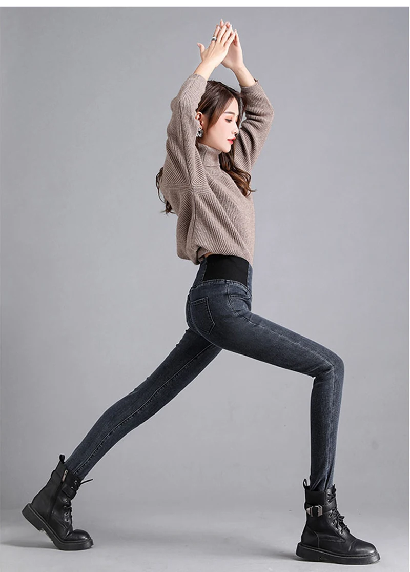 Women Oversize 26-38 Black Skinny Pencil Jeans High Waist Slim Denim Pants Stretch Leggings Vaqueros Casual Pantalones Jean 2023