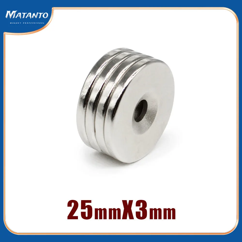

2/5/10/15/20/30PCS 25x3-5 mm Round Powerful Magnetic Magnets 25*3 Hole 5mm Permanent Neodymium Magnet Disc 25x3-5mm 25*3-5 N35