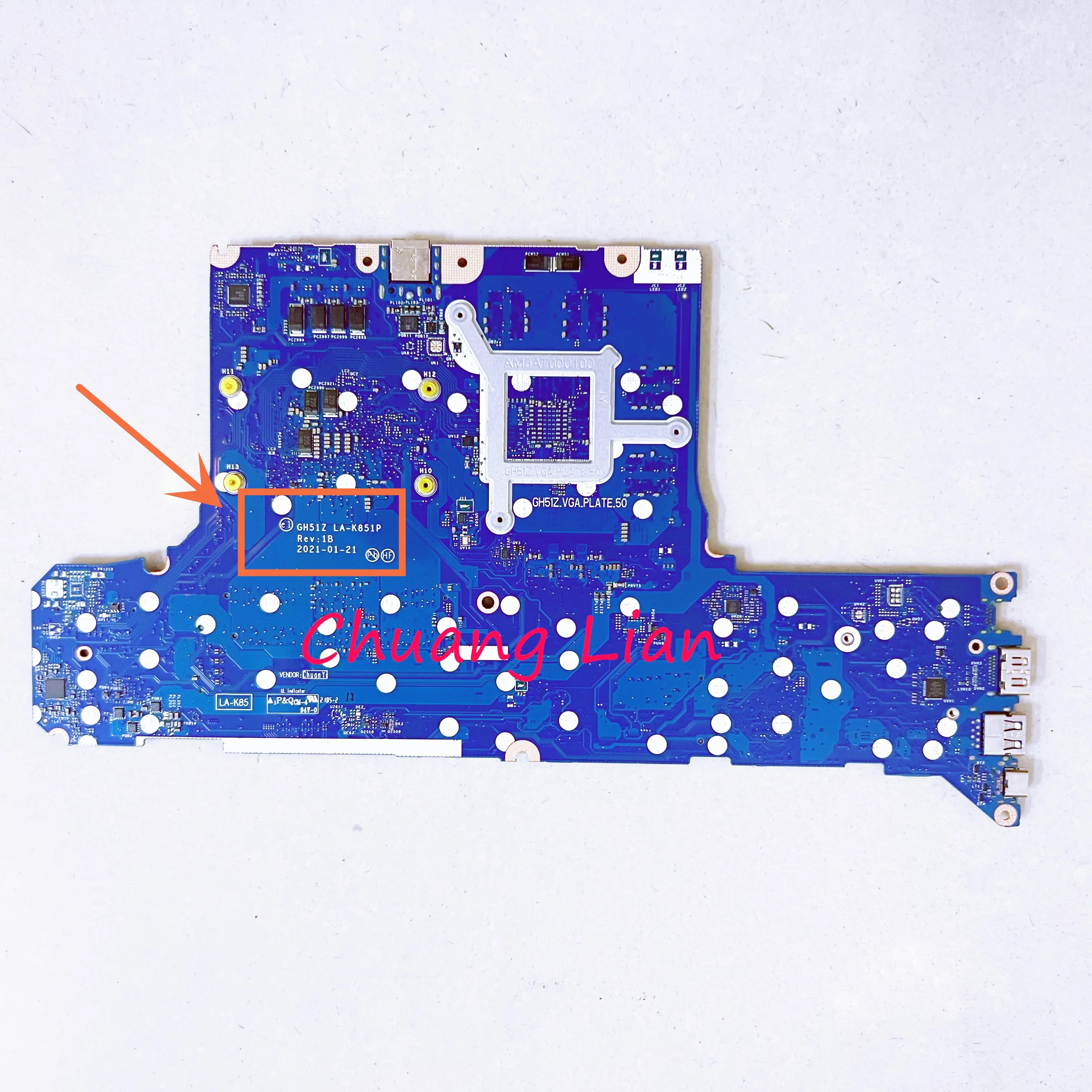 Laptop Mainboard para ACER, GH51Z, LA-K851P, 100% totalmente