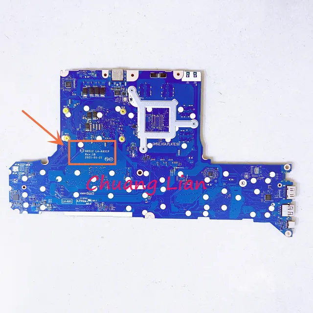 Cpu Gtx 1650 Supported Motherboards GH51Z LA-K851P For ACER AN517