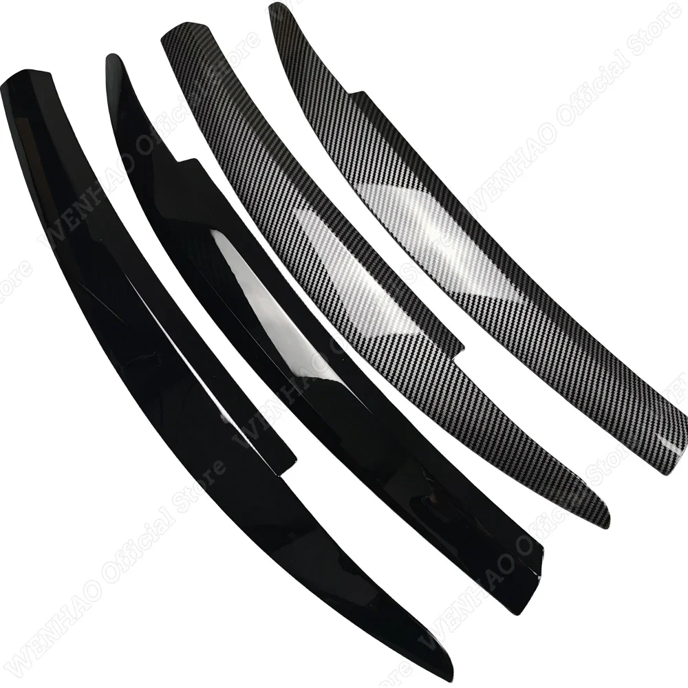 For Volkswagen VW Scirocco 2008- Fog Front Light Frames Cover Trim Racing Sticker Grille Carbon Look car headlight frame cover