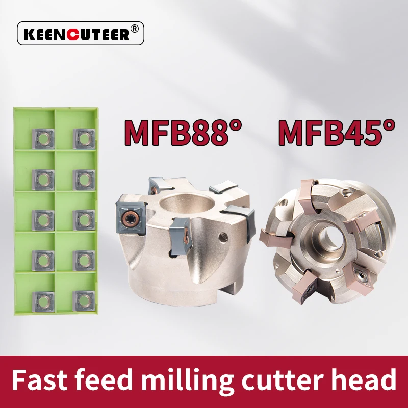 

MFB288/45R 50mm-100mm Milling Cutter Tools Large Depth Of Cut sturdyHeavy Cutting Disc Heavy Cutting SNMU Milling Cutter