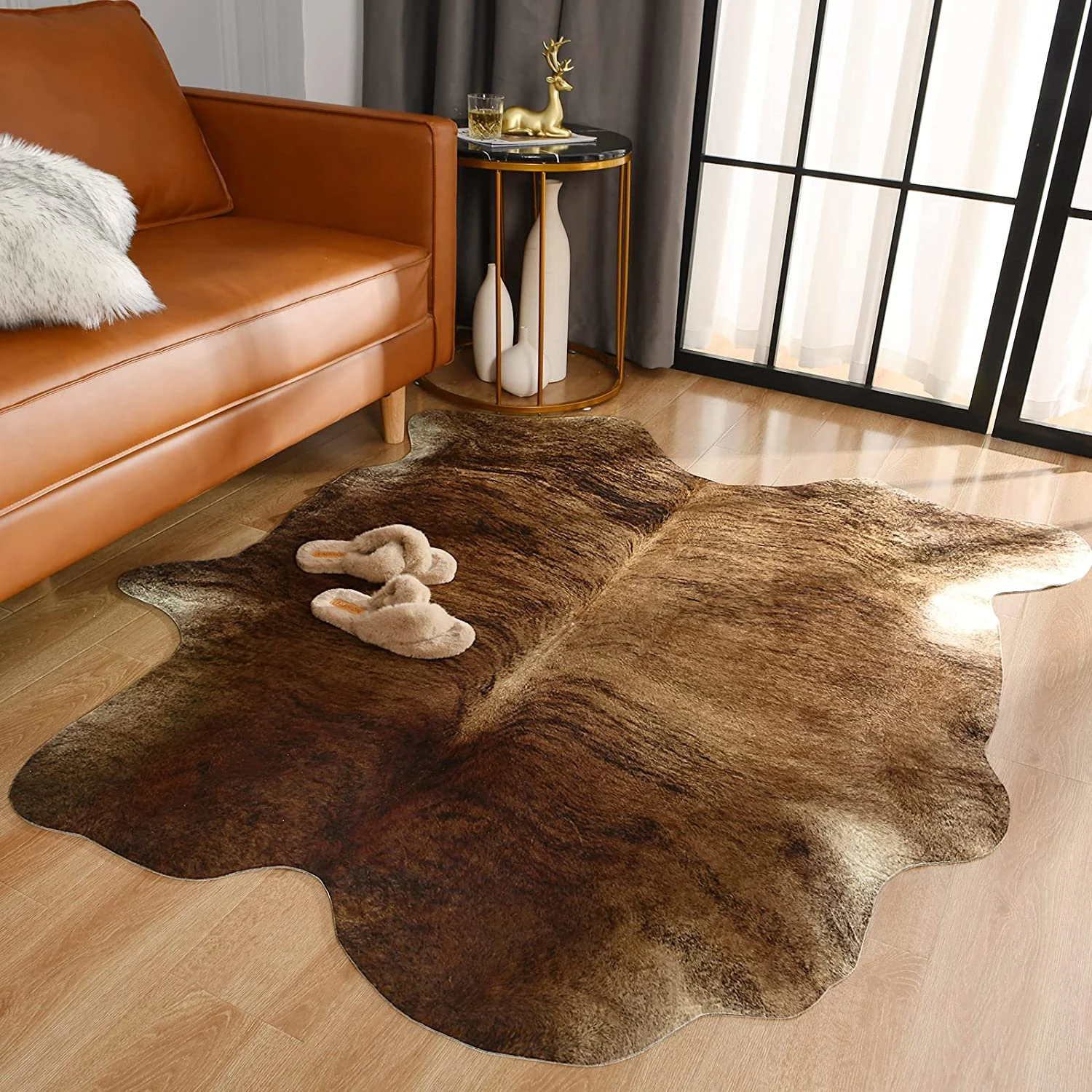 Waterproof Carpet Living Room Cowhide House Decoration Mat Cowhide