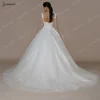 BEPEITHY Customized Shinny Square Bride Wedding Dresses For Women Long Sleeves Glitter Open Back Bridal Modern Ball Gown 2023 6