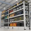 78"W Garage Shelving 4400LBS Heavy Duty Garage Shelving Units and Storage Adjustable 5 Tier Stainless Steel Industrial Shelves 6