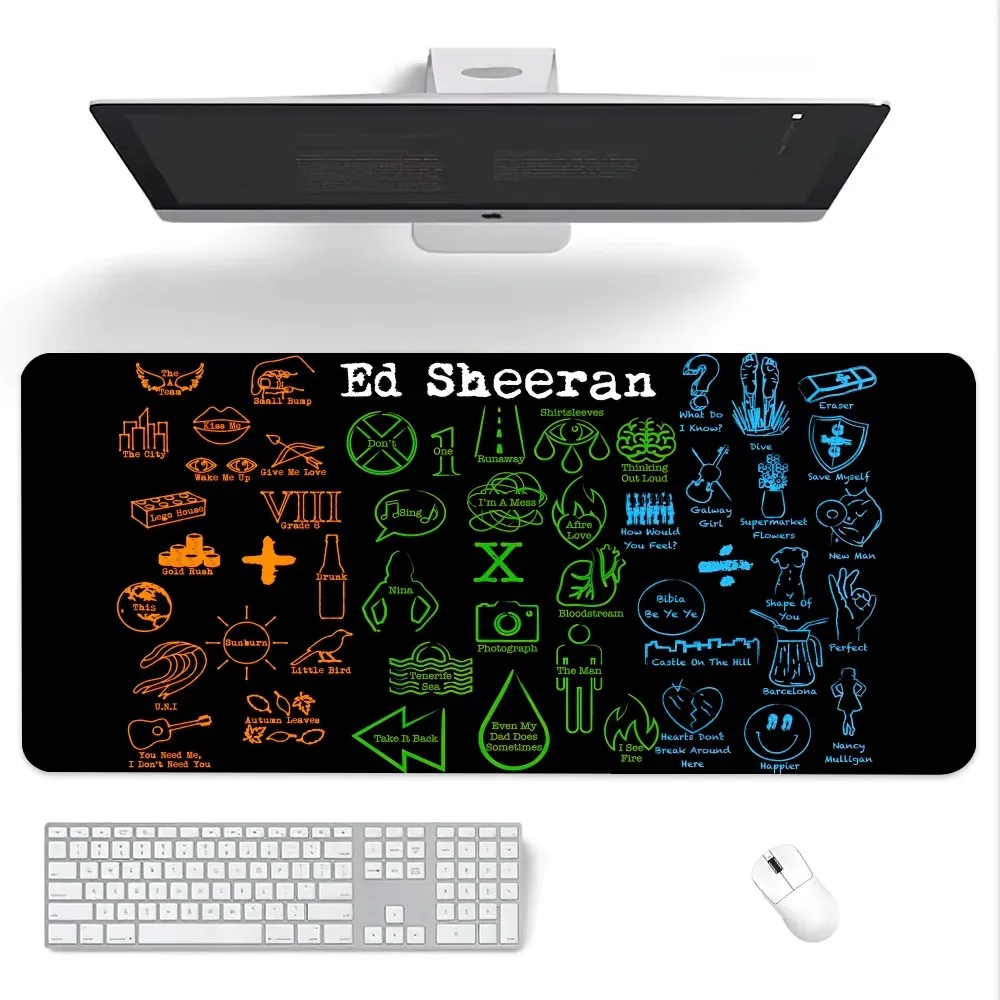 Singer Ed S-Sheeran Eraser Mouse Pad Computer Laptop Gaming Office Wrist Guard Non Slip Keyboard Pad 6