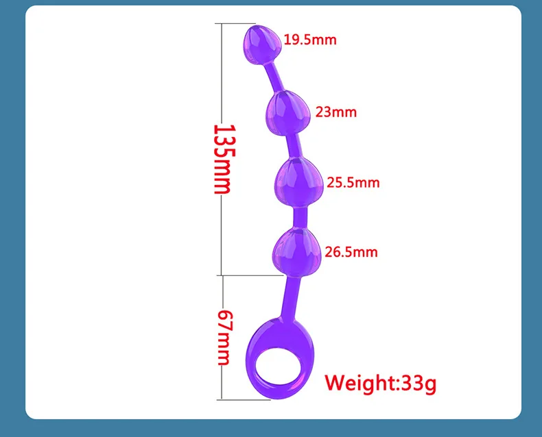 Anal Stimulator Ball Beads Butt Plug Masturbation Crystal Sex Toy for Beginners Man Women Couples Anus Masturbator Massager Gay _voghion.com