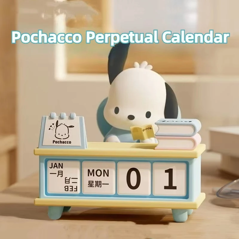 Calendario Kuromi con Personaggi Cartoon Carini Seduti, Organizer con Data a Vista, Decorazione da Scrivania Rosa, Visualizzazione Mese, Settimana e Data - immagine 3
