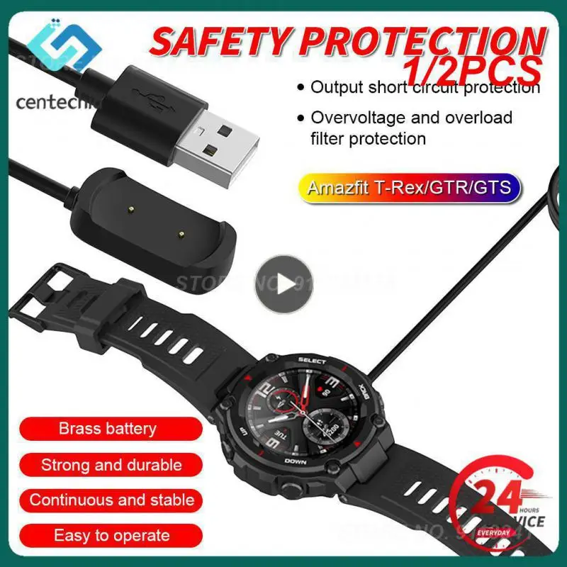 

1/2 шт., USB-кабель для зарядки смарт-часов Amazfit T-Rex GTR 42 мм, 47 мм