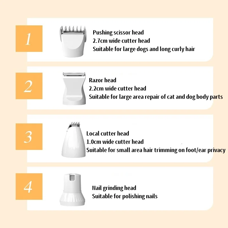 Pet Grooming Kit Electric Trimmer Dog Clipper Set