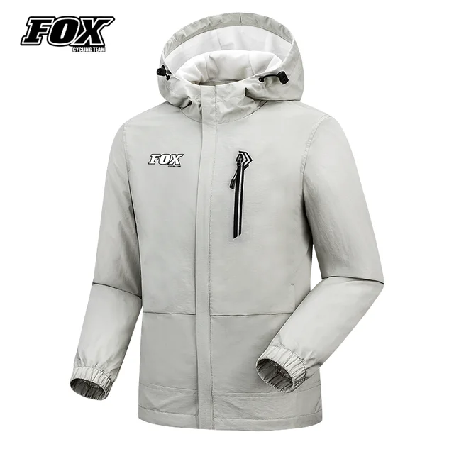 FOX Cycling Team Spring Men Bike Motocross Waterproof Windstop Jacket Male  MTB Windbreak Equipment Camping Fishing Coat Hoodie - AliExpress