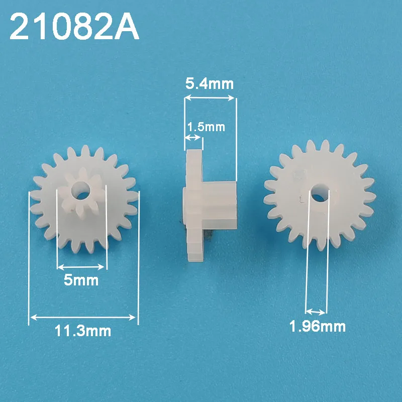 21082A Gears 0.5M 21 + 8 Double-layer Pinion Folding Plastic Gear Toy Car Accessories 10PCS