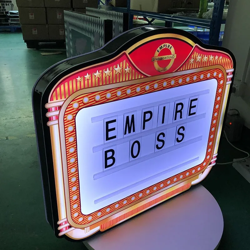 Shiny Party Decoration Bottle Presenter Board Sign KTV Customzed Neon Billboard For Nightclub Bar Decor