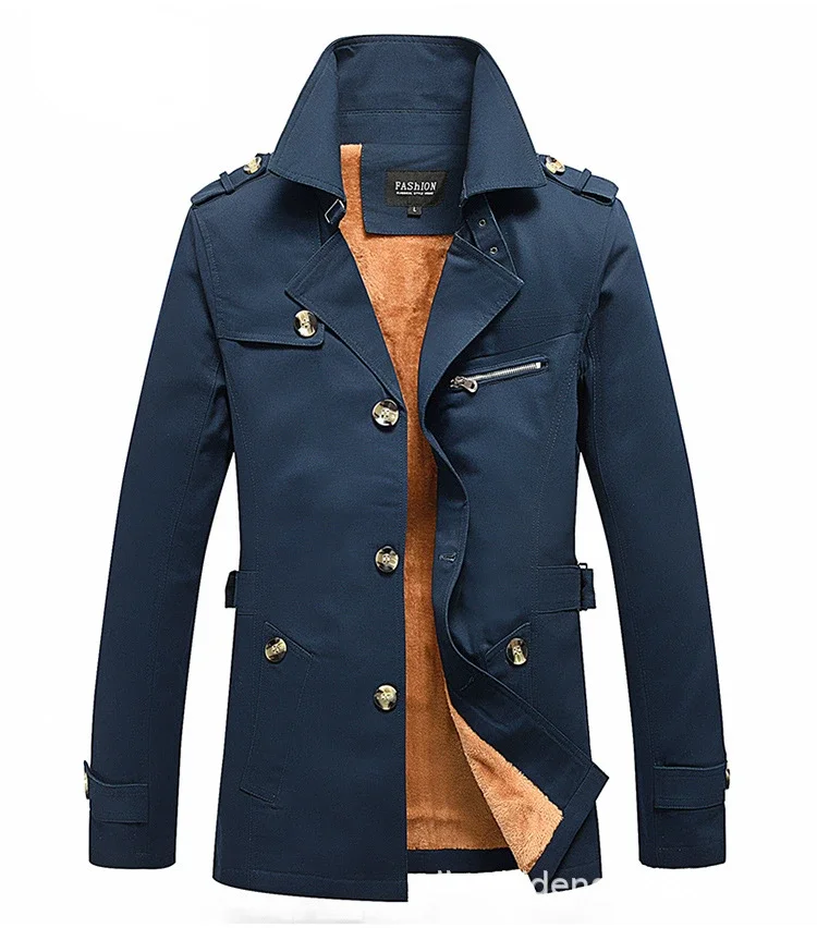 Bomber Jacket Men Fashion Casual Windbreaker Jacket Coat Men Autumn And Winter New Hot Outwear Stand Slim Military