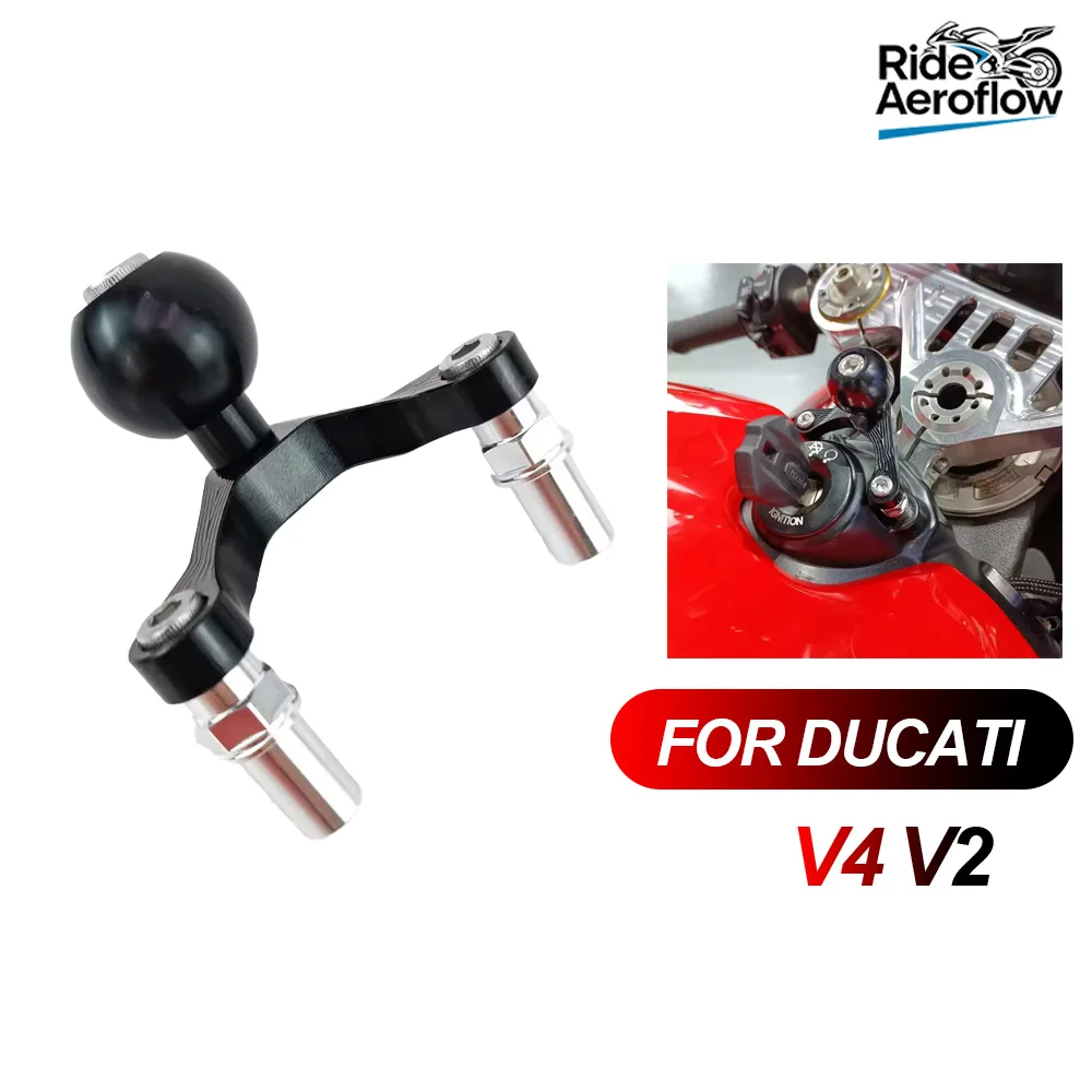 Supporto per Cellulare da Moto per Ducati Street Fighter V2 V4, Installazione Non Distruttiva