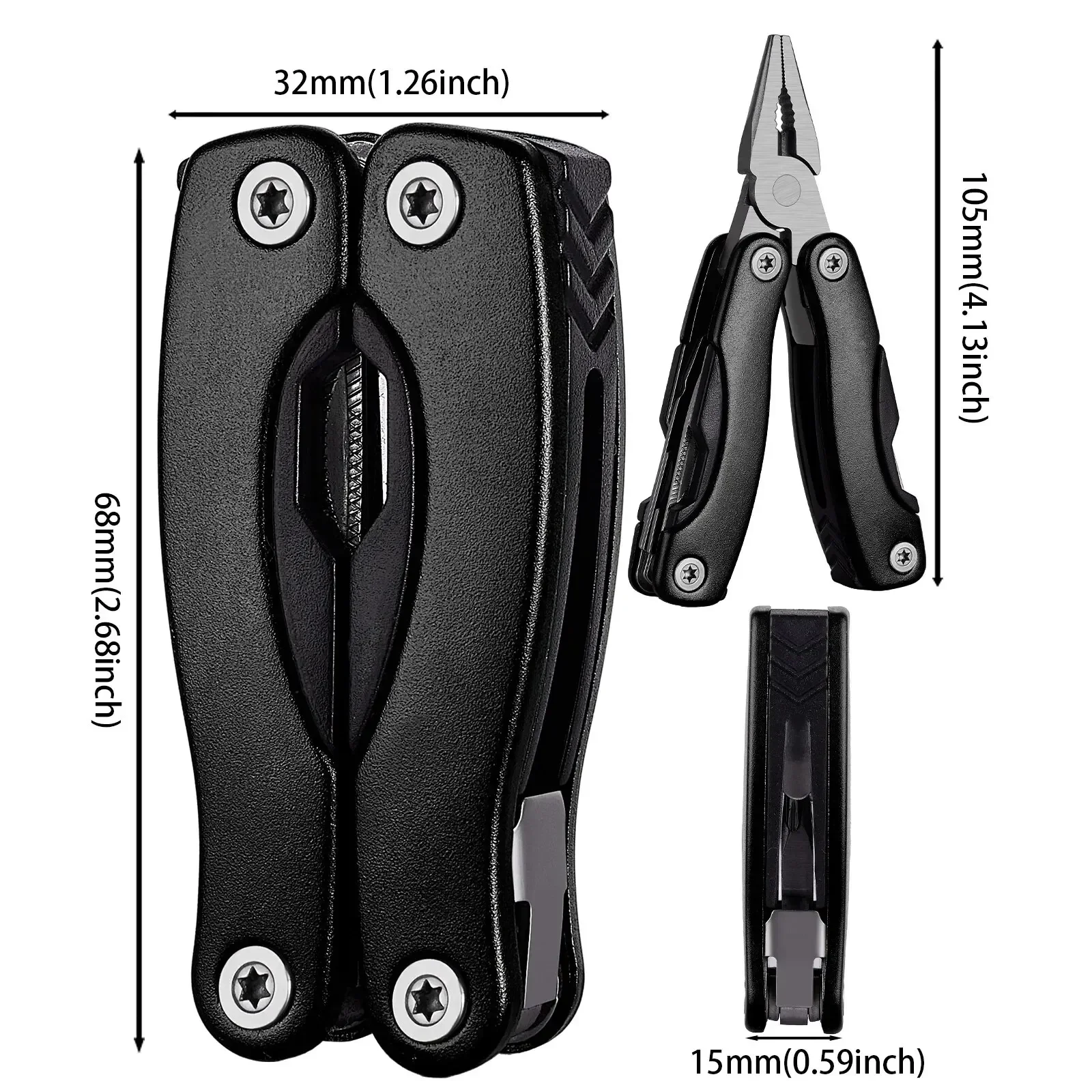 Portable Pocket Multitool Pliers Knife Screwdriver Hand Tool for Outdoor Survival Camping Hunting Hiking