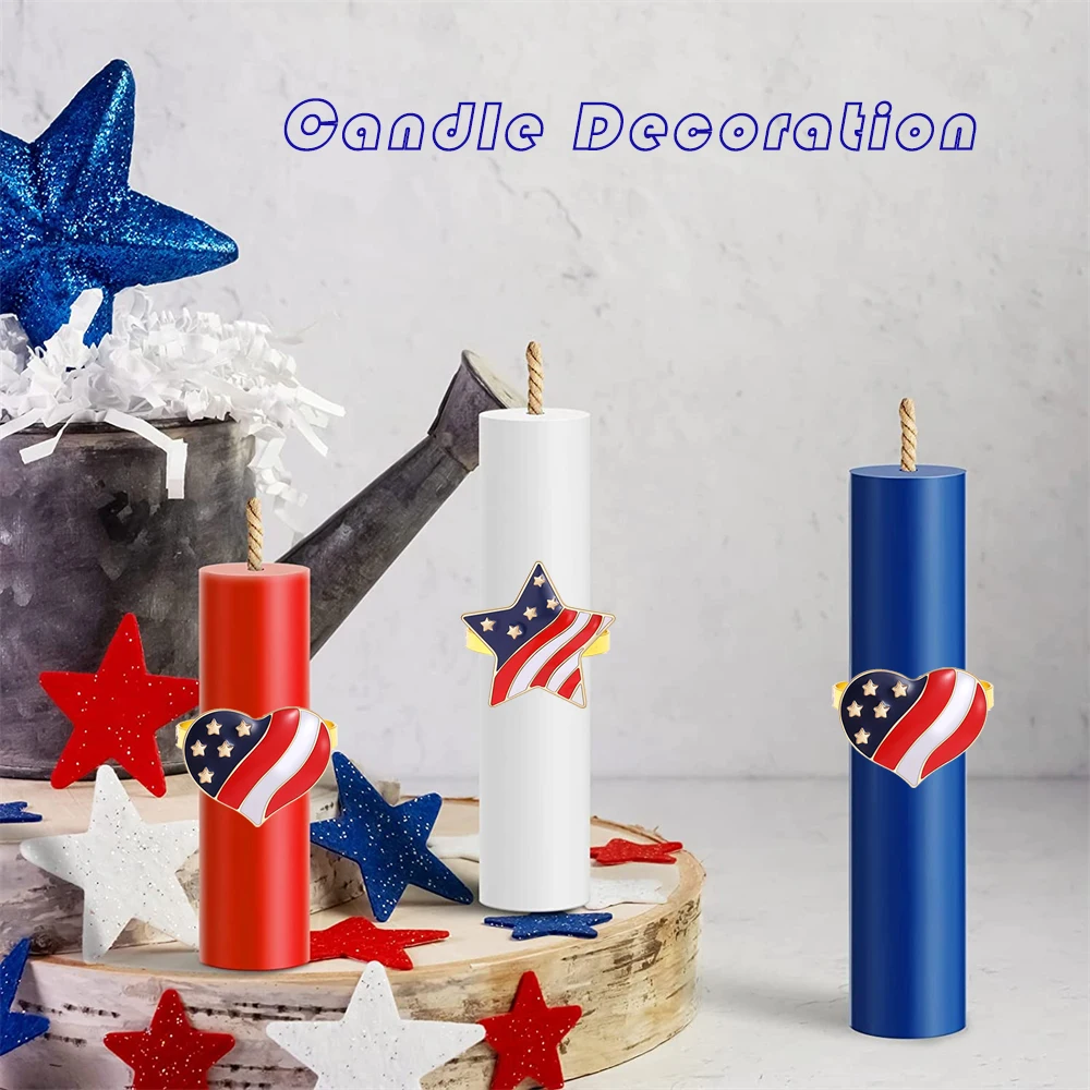 Patriotic Gel Candles