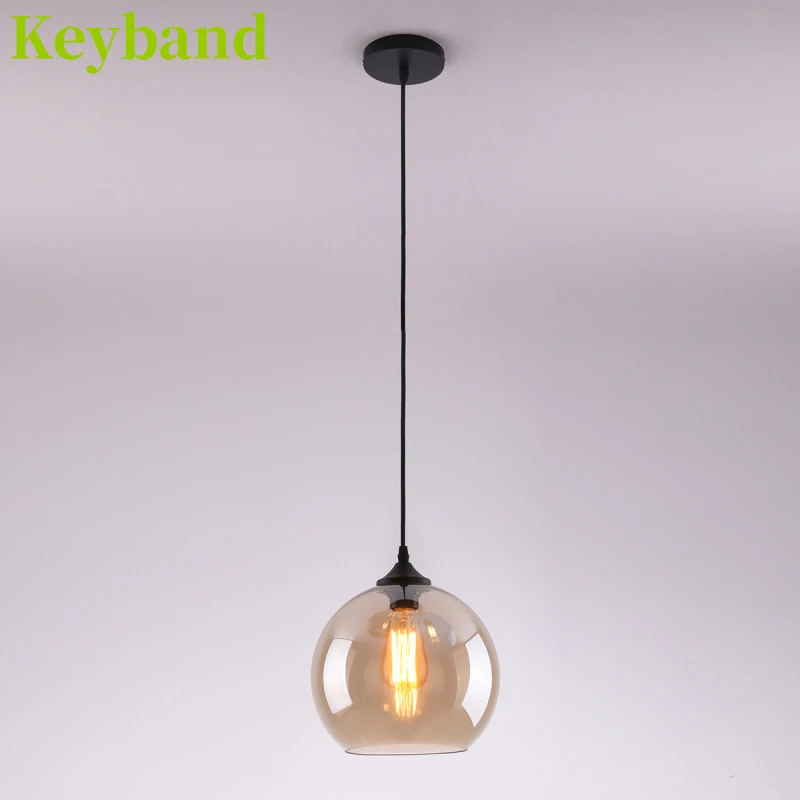 

Bedroom Chandelier Light Decoration Home Creative Suspended Hanging Lamps for the Kitchen Glass Cover E27 Bulb 100-240V
