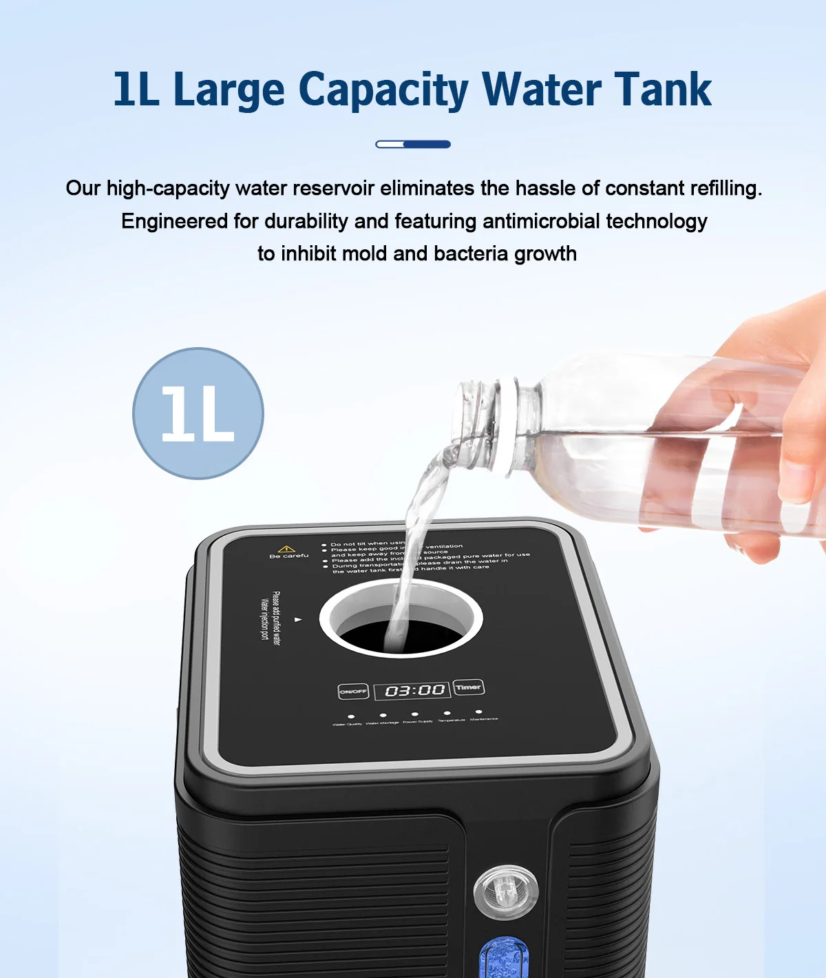 Suyzeko 200 ml Wasserstoffgenerator: 99,99 % reines H2-Inhalationstherapiegerät, tragbar, macht H2-Wasser, kostenlose Umhängetasche, Heimgebrauch – Detail 11