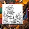 1pc Halloween Coloring Book 20 Page Adult Gift For Birthday Party Relieve Stress Kill Time Graffiti Painting Drawing Art Book ﻿ 6