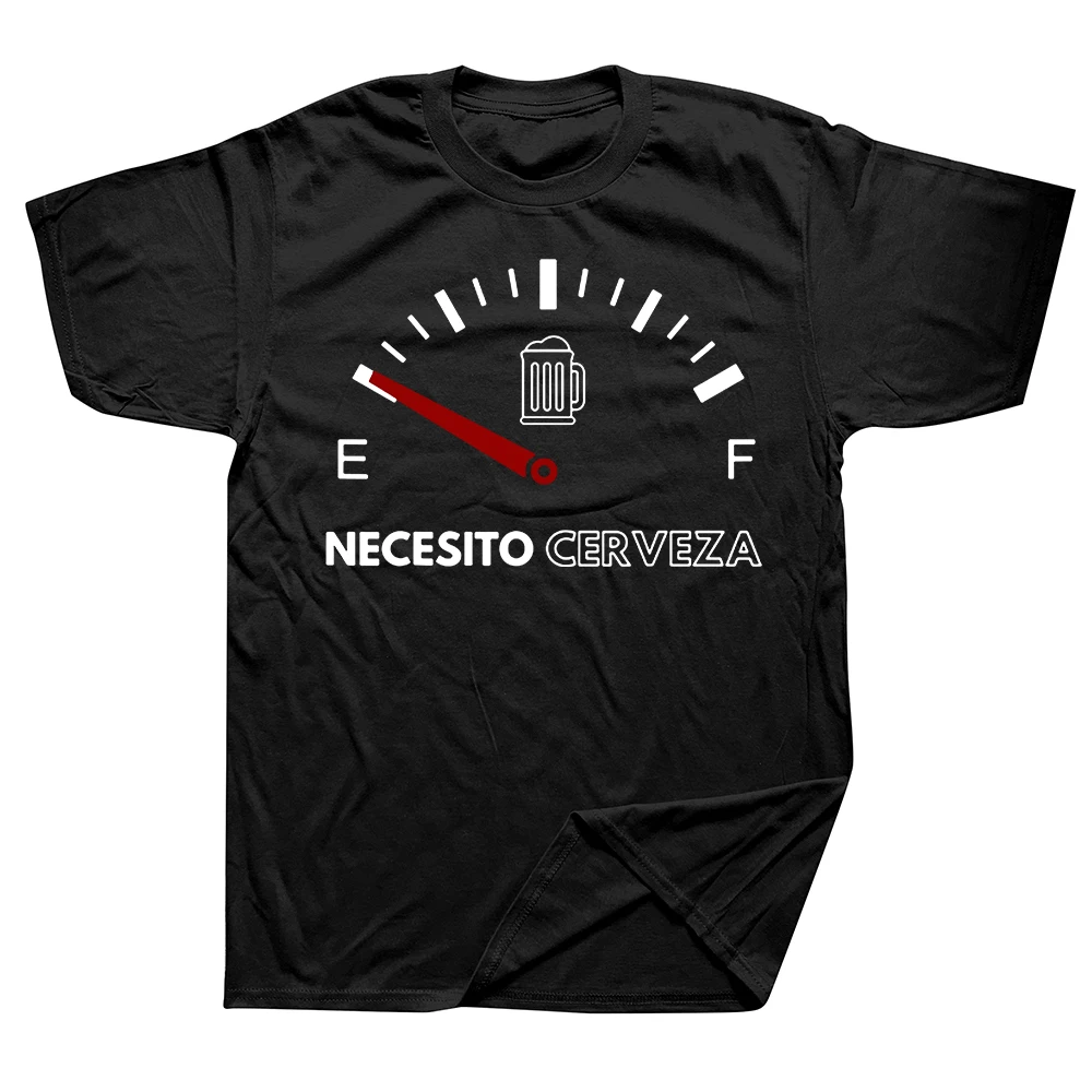 Geburtstagsgeschenk Mexikanisches Bier Necesito Cerveza T-Shirts Lustige Grafik Streetwear Kurzarm Vatertag Ehemann T-Shirt Harajuku